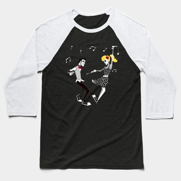 "Jitterbug" Baseball T-Shirt by Art N' Soul